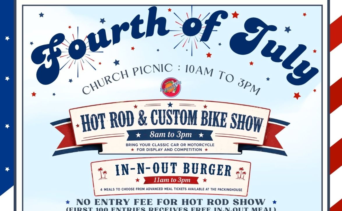 Packing House Fourth of July Car Show partial flyer July 2026
